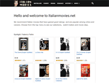 Tablet Screenshot of italianmovies.net